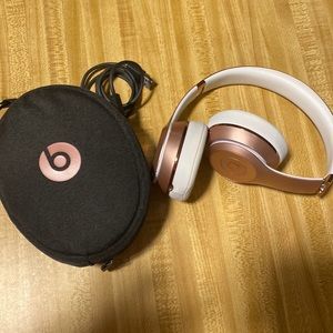 Rose Gold Beats wireless headphones